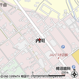 長野県千曲市内川785-1周辺の地図
