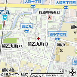 石川県金沢市額乙丸町ロ周辺の地図