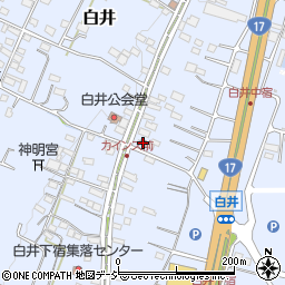 群馬県渋川市白井902周辺の地図