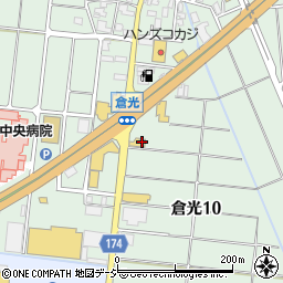 天狗中田倉光店周辺の地図