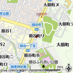 石川県金沢市額谷町リ周辺の地図