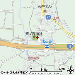 長野県千曲市八幡上町周辺の地図