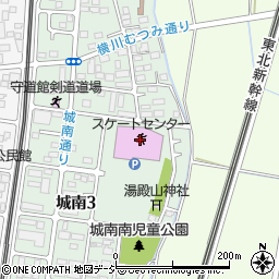 宇都宮市スケートセンター周辺の地図