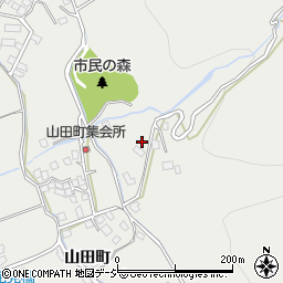 長野県大町市大町（山田町）周辺の地図