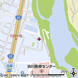 群馬県渋川市白井376周辺の地図