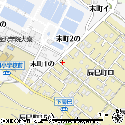 石川県金沢市辰巳町ロ64周辺の地図