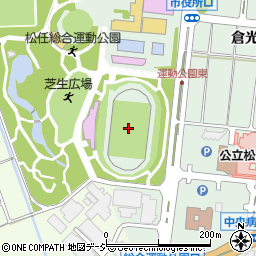 松任総合運動公園　陸上競技場周辺の地図