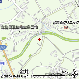 群馬県渋川市金井周辺の地図