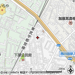 毛利邸_西川田南アキッパ駐車場周辺の地図