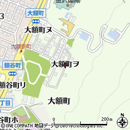 石川県金沢市大額町（ヲ）周辺の地図