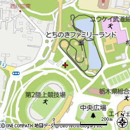 栃木県　総合運動公園周辺の地図