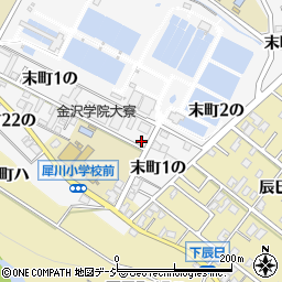 石川県金沢市末町１の1周辺の地図