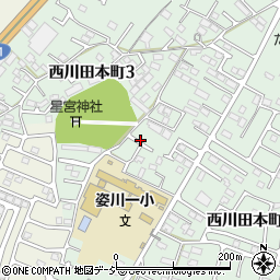 西川田南児童公園周辺の地図