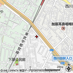 宇都宮西川田郵便局周辺の地図