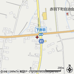 栃木県芳賀郡市貝町赤羽1077周辺の地図