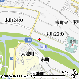 天池橋周辺の地図