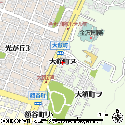 石川県金沢市大額町ヌ周辺の地図