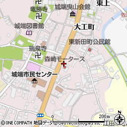 富山県南砺市城端新町周辺の地図