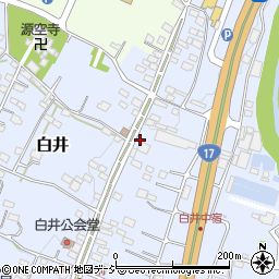 群馬県渋川市白井921-1周辺の地図