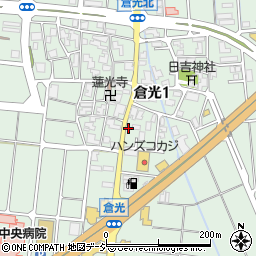 石川県白山市倉光1丁目36周辺の地図