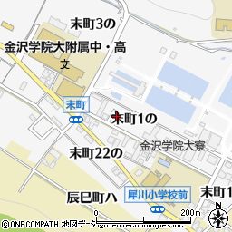 石川県金沢市末町１の178-4周辺の地図