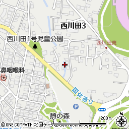 西川田停車場運動公園線周辺の地図