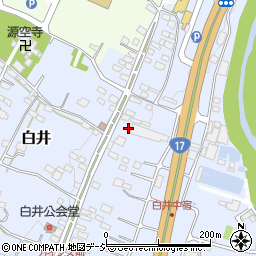 群馬県渋川市白井921-2周辺の地図