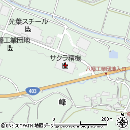 サクラ精機長野八幡工場周辺の地図
