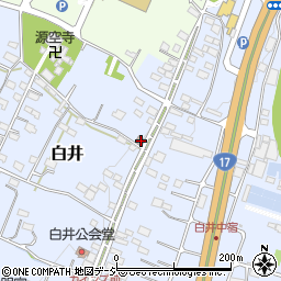 群馬県渋川市白井927周辺の地図