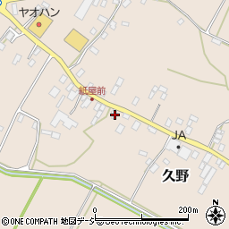 栃木県鹿沼市久野498周辺の地図