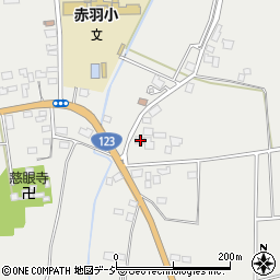 栃木県芳賀郡市貝町赤羽2129周辺の地図