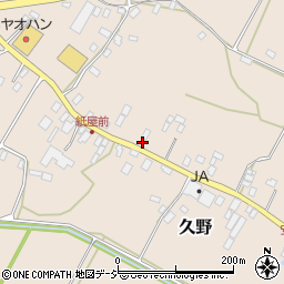 栃木県鹿沼市久野743周辺の地図