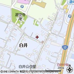 群馬県渋川市白井933周辺の地図