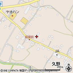 栃木県鹿沼市久野746周辺の地図
