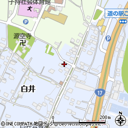 群馬県渋川市白井936-5周辺の地図