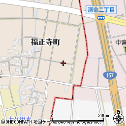 石川県白山市福正寺町周辺の地図