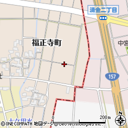 石川県白山市福正寺町周辺の地図