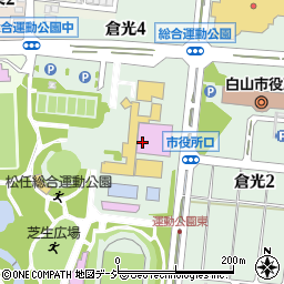 松任総合運動公園　体育館周辺の地図