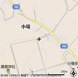 茨城県常陸大宮市小場1527-7周辺の地図