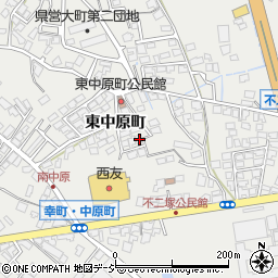 長野県大町市大町東中原町4585周辺の地図