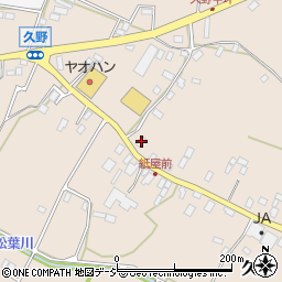 栃木県鹿沼市久野747-8周辺の地図