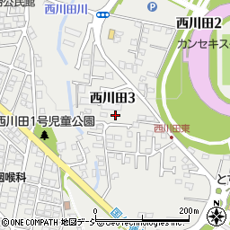 上野邸_西川田アキッパ駐車場周辺の地図