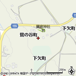 栃木県宇都宮市鷺の谷町周辺の地図