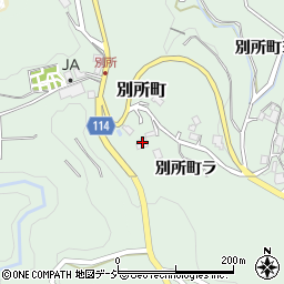 石川県金沢市別所町レ周辺の地図