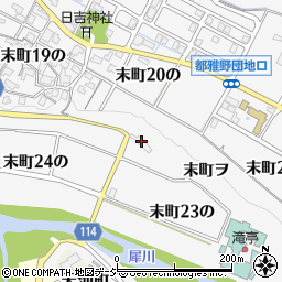 石川県金沢市末町ヲ周辺の地図