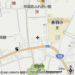 栃木県芳賀郡市貝町赤羽2707-2周辺の地図