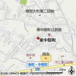 長野県大町市大町東中原町4588周辺の地図