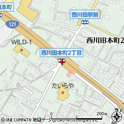 栃木県宇都宮市西川田本町周辺の地図