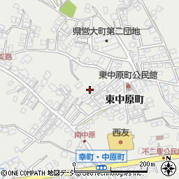 長野県大町市大町東中原町周辺の地図