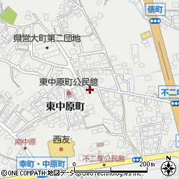 長野県大町市大町東中原町4570周辺の地図